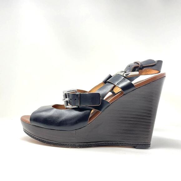 Coach Black Platform Sandals 8.5 - Picture 3 of 12